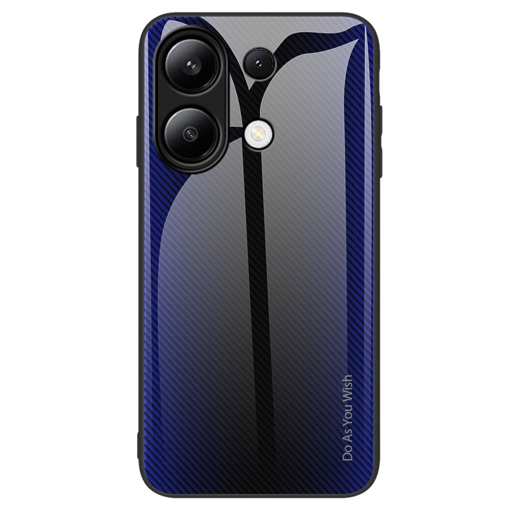 For Xiaomi Redmi Note 13 4G Case Tempered Glass+TPU Drop-proof Phone Cover For Xiaomi Redmi Note 13 4G Case Tempered Glass+TPU Drop-proof Phone Cover